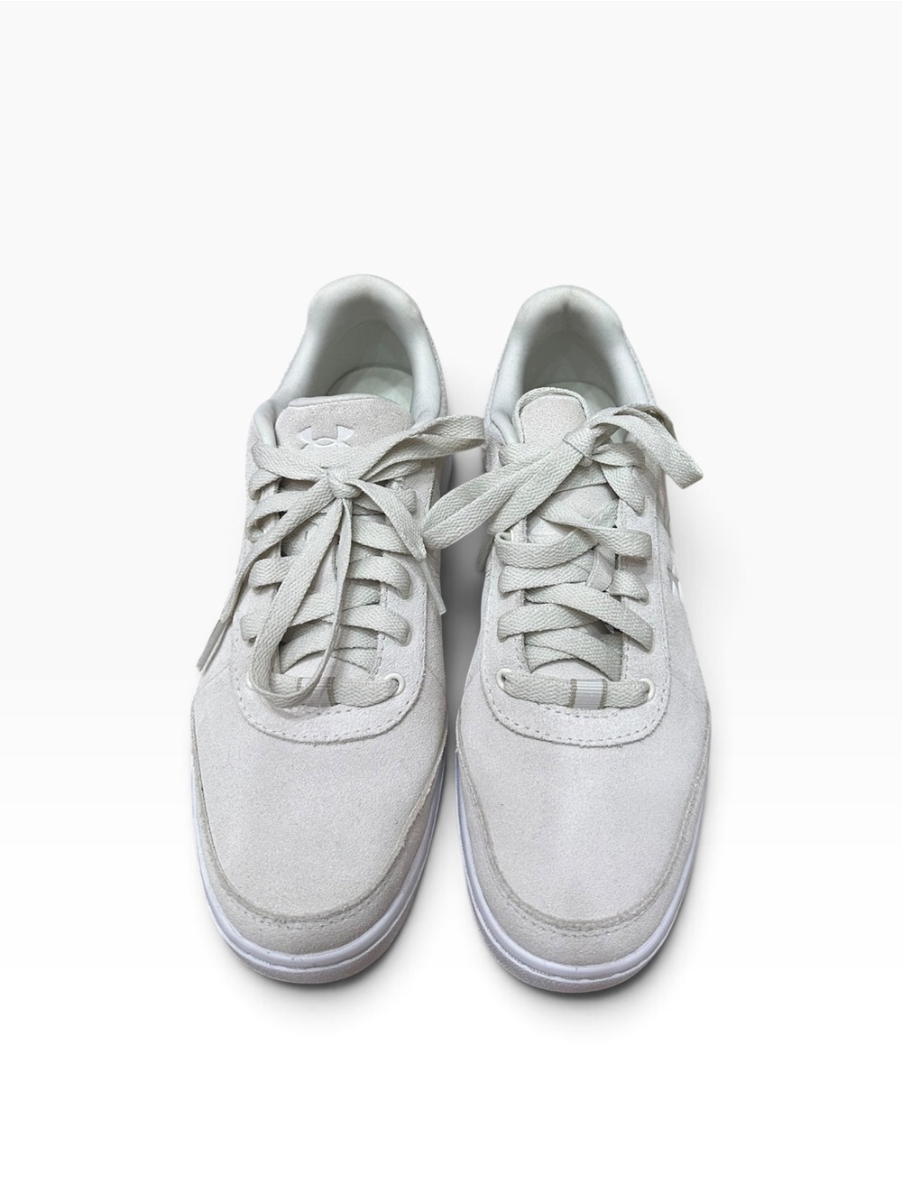 Under Armour Women's Light Gray Suede Lace-Up Sneakers